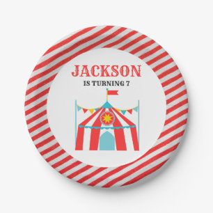 Carnival Circus Birthday Paper Plate