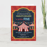 Carnival Circus Merry Go Round Birthday Party