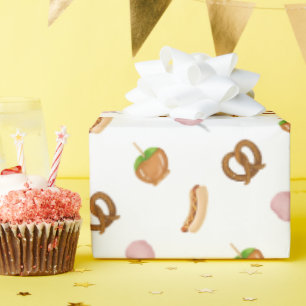 Carnival Circus State Fair Snacks Wrapping Paper