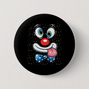 Carnival Clown Face Circus Costume Kids Men Women 6 Cm Round Badge