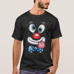 Carnival Clown Face Circus Costume Kids Men Women T-Shirt