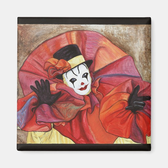Carnival Clown Magnet (Front)