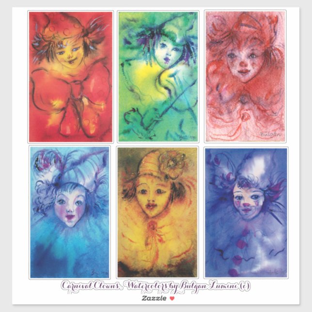 CARNIVAL CLOWNS COLLECTION Venetian Masquerade (Sheet)