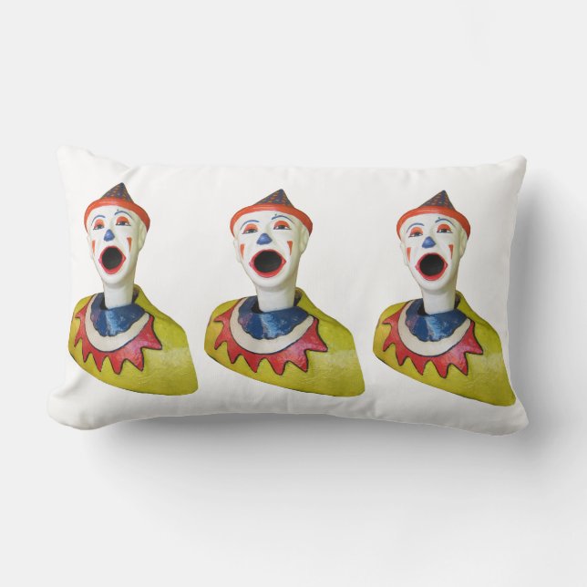 Carnival Clowns Lumbar Cushion (Front)