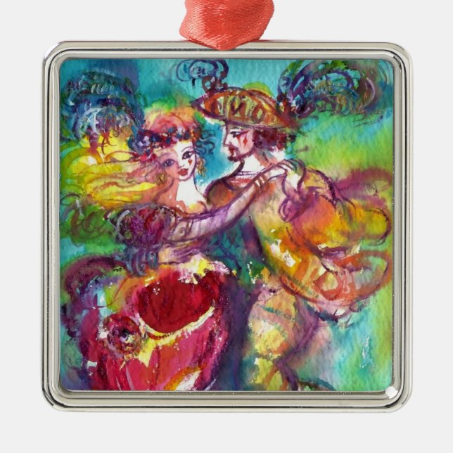 CARNIVAL DANCE METAL TREE DECORATION (Front)