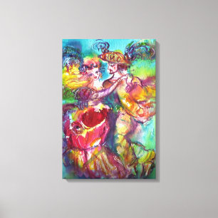 CARNIVAL DANCE Venetian Masquerade Ball Canvas Print