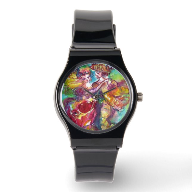 CARNIVAL DANCE / Venetian Masquerade Ball Watch (Front)