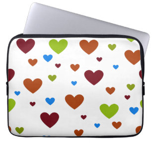 Carnival Dancing Hearts 1 Laptop Sleeve