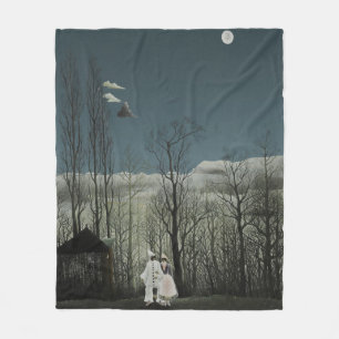 Carnival Evening, Henri Rousseau oil painting 1886 Fleece Blanket