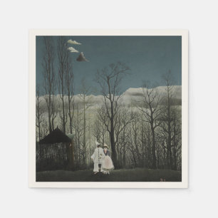 Carnival Evening, Henri Rousseau oil painting 1886 Napkin