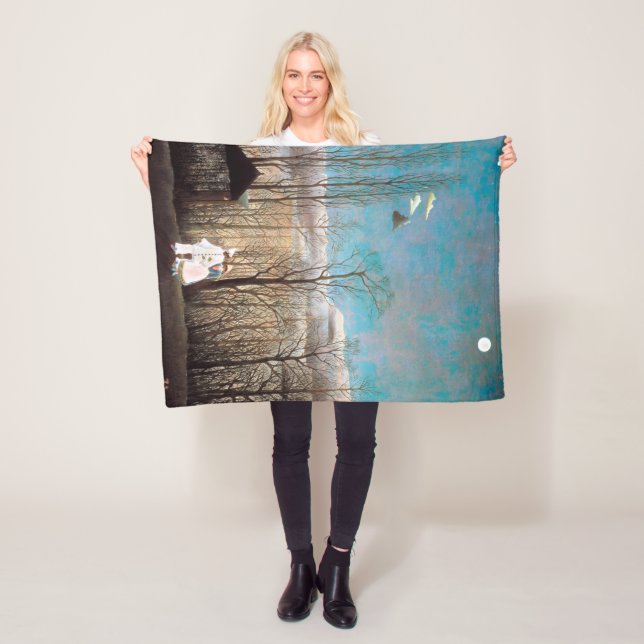 Carnival Evening, Rousseau Fleece Blanket (In Situ)