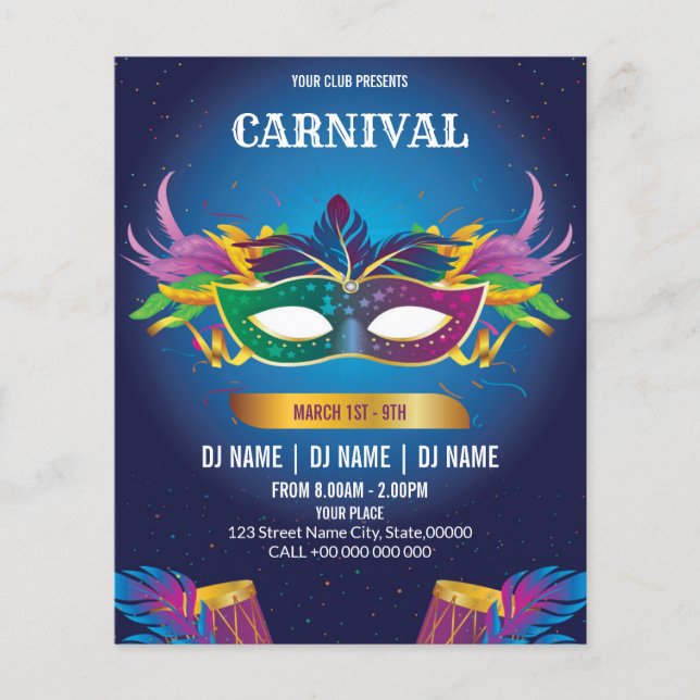 Carnival Event Invitation Flyer (Front)