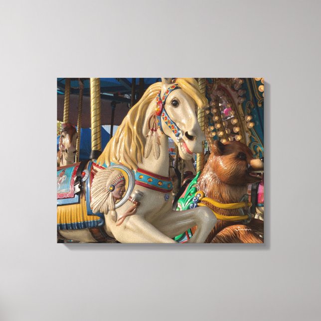 Carnival Happy Horse Canvas Print (Front)