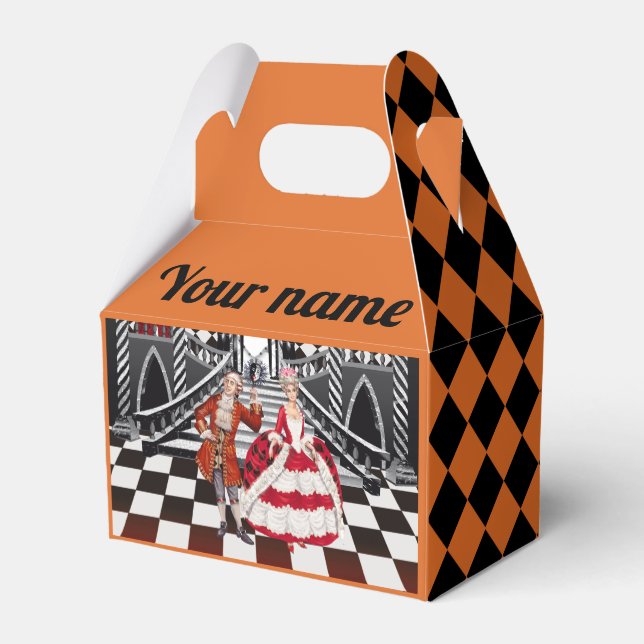 Carnival in a Magical land Favour Box (Back Side)