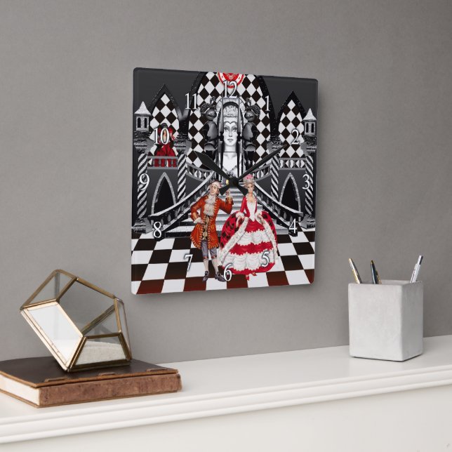 Carnival in a Magical land Square Wall Clock (Office)