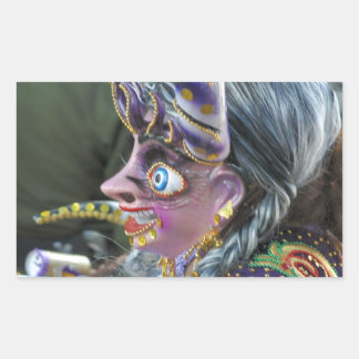 Carnival in Oruro, Bolivia Rectangular Sticker