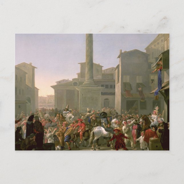Carnival in Rome, c.1650-51 Postcard (Front)
