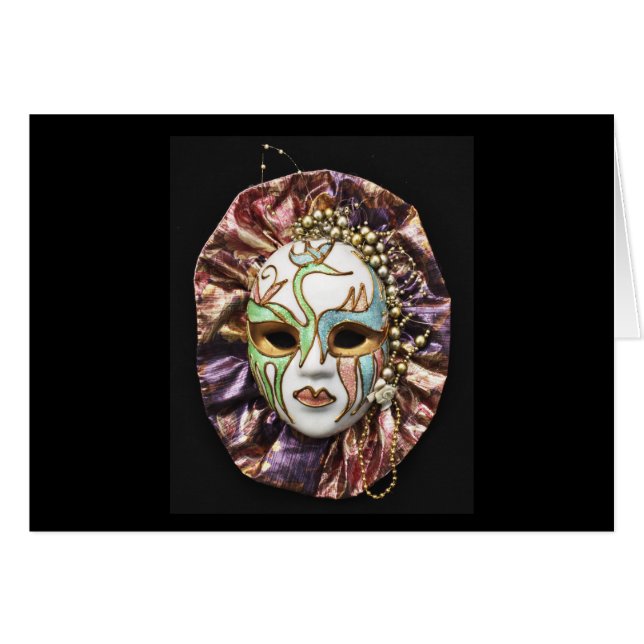 Carnival, Mardis Gras Mask (Front Horizontal)