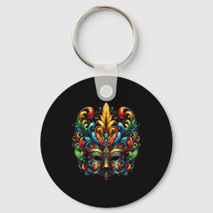 Carnival Mask Brazil Rio  Key Ring