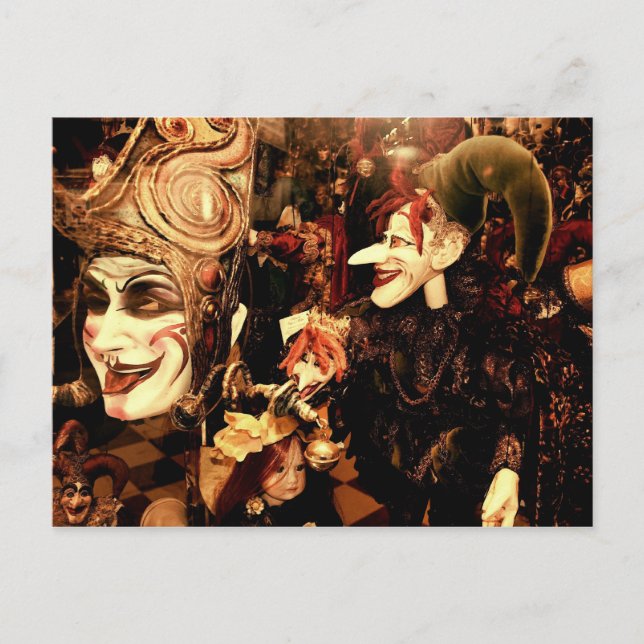 Carnival Masks Postcard (Front)