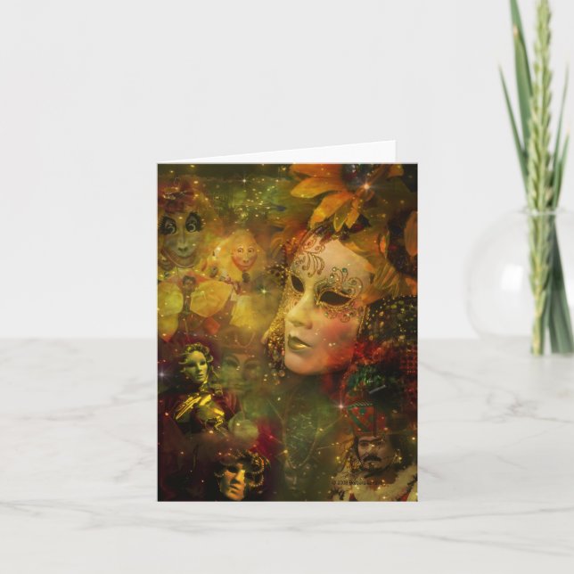 Carnival - New Orleans Mardi Gras Splendour Card (Front)