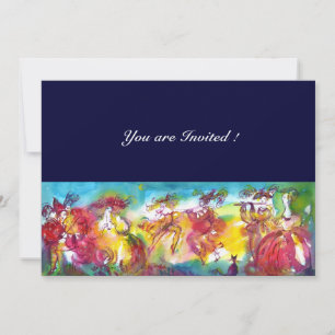 CARNIVAL NIGHT, Mardi Gras Masqureade ,Dance,Music Invitation