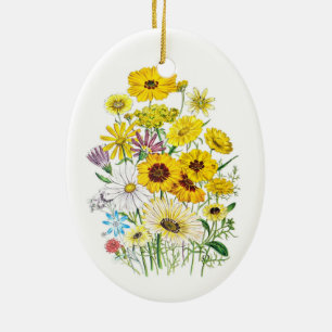 Carnival of flowers ceramic tree decoration