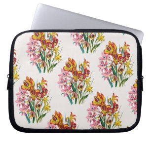 Carnival of flowers laptop sleeve