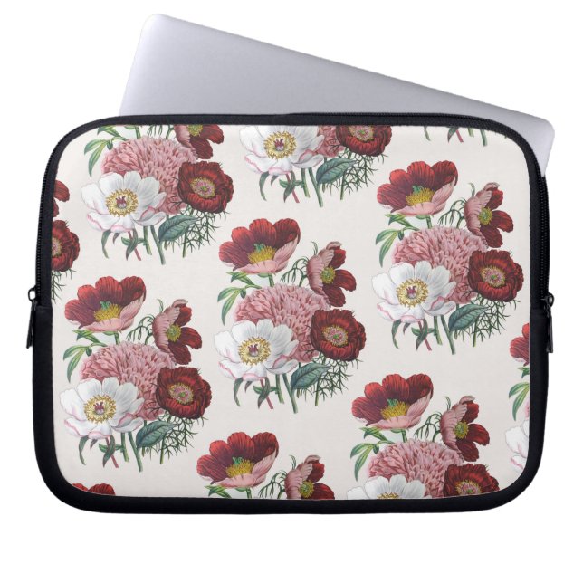 Carnival of flowers laptop sleeve (Front)