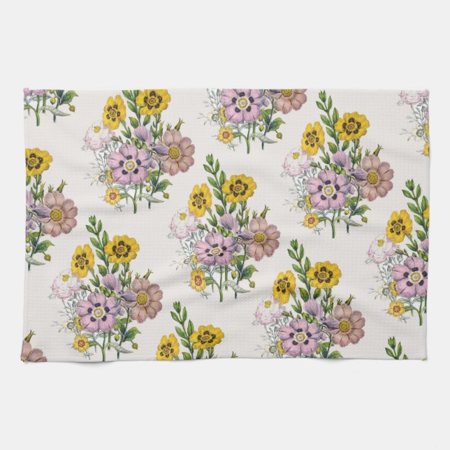 Carnival of flowers tea towel (Horizontal)