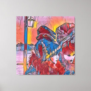 Carnival of venice canvas print