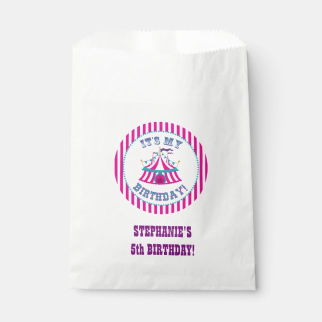 Carnival or Circus Custom Party Bags (Front)