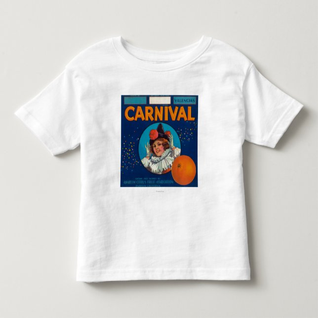 Carnival Orange LabelAnaheim, CA Toddler T-Shirt (Front)