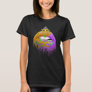 Carnival Party Costume Masquerade Lips Women Gift T-Shirt