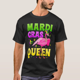 Carnival Party Flamingo Queen Mardi Gras Mask 1 T-Shirt