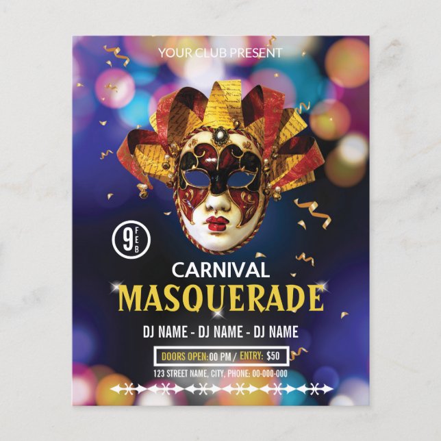 Carnival Party Flyer (Front)