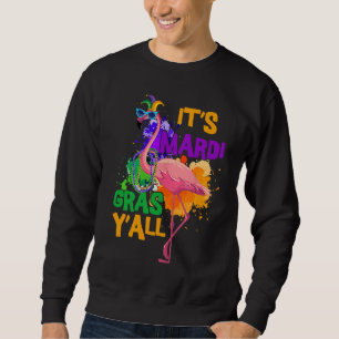 Carnival Party  Idea Flamingo Mardi Gras  1 Sweatshirt