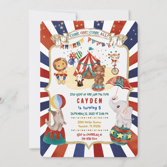 Carnival Party Invitation (Front)