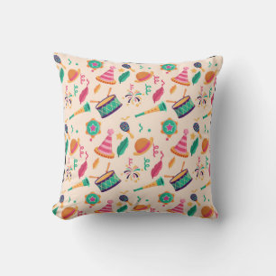 Carnival pattern cushion