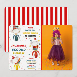 Carnival Photo Invitations