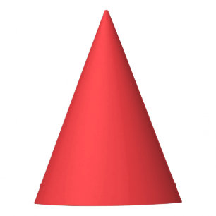 Carnival Red Solid Party Hat