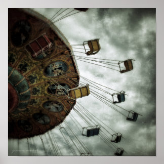 Carnival Ride 1 Square Poster