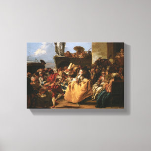 Carnival Scene - Giovanni Domenico Tiepolo Canvas Print