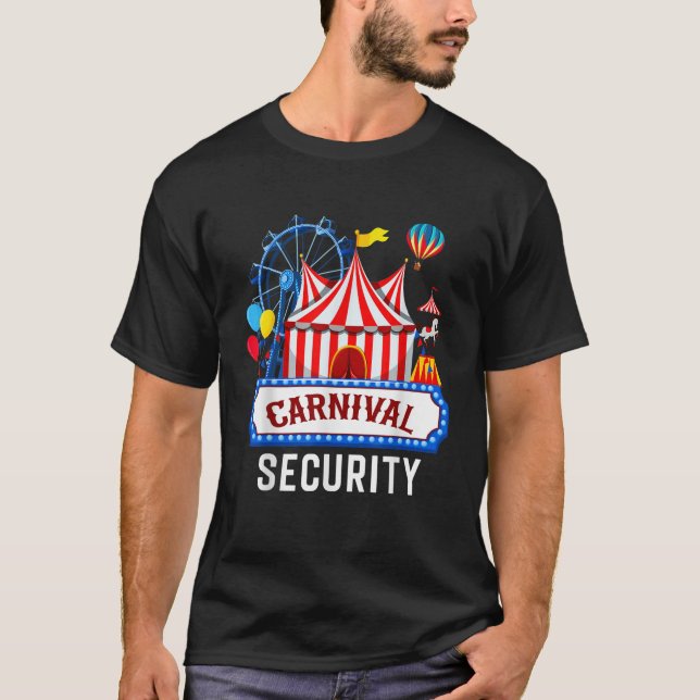 Carnival Security Circus Costume Carny Event Staff T-Shirt (Front)