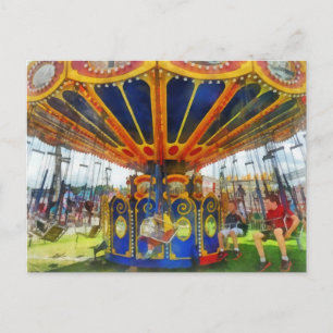Carnival - Super Swing Ride Postcard