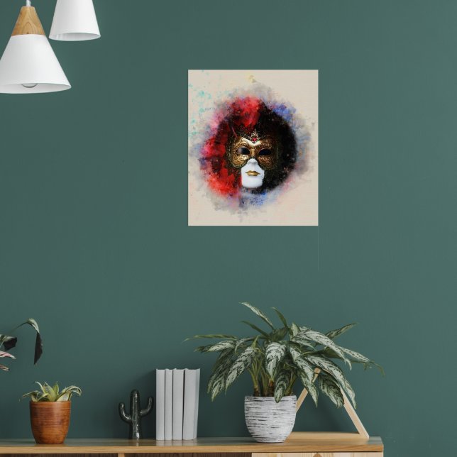 carnival venetian mask poster (Living Room 1)
