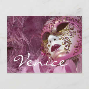 Carnival, Venice Postcard