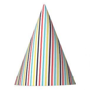 Carnival Vertical Thin Stripes Party Hat