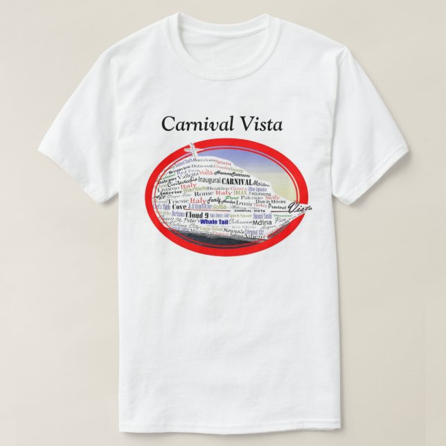 Carnival Vista Maiden Voyage T-Shirt (Design Front)