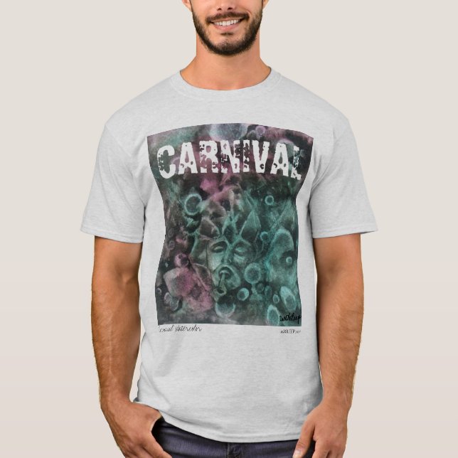 'Carnival' Watercolor t-shirt by unASLEEP (Front)